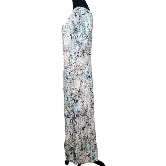 NEW AFRM Mariska Long Sleeve Midi Dress - Picture 4 of 10